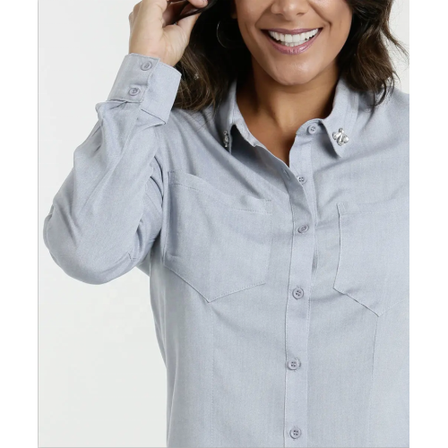 Elegant women shirt tops Cotton women office blouse