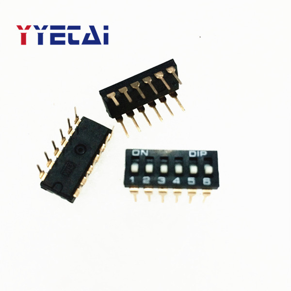 10PCS 2.54mm DIP switch straight black KI-02/KI-03/KI-04/05/KI-06/KI-07/KI-08/KI-09/KI-10 switch coding/toggle DD