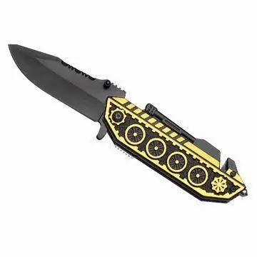 Pocket/Folder Knife, Made of Stainless Steel, Aluminum Handle