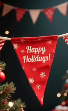Banderas de jardín de Navidad personalizadas