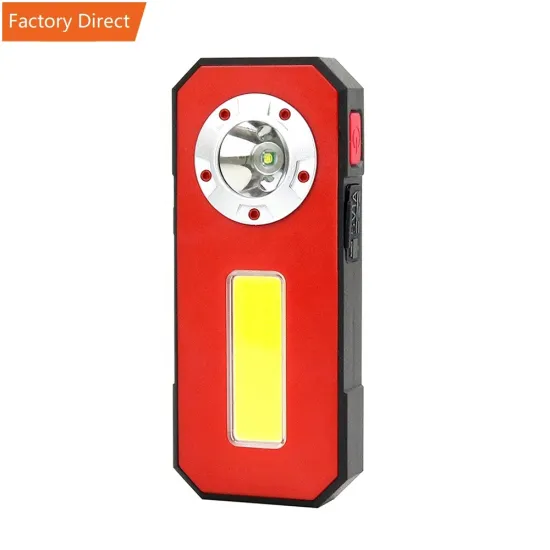 500 Lumen USB Rechargeable Magnetic Work Flashlight With Clip