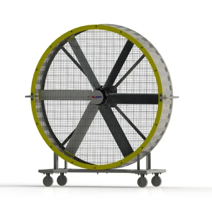 Strong wind power moving large fan