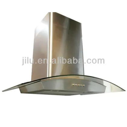 tempered glass range hood with chimeny/side wall mounted cooker hood