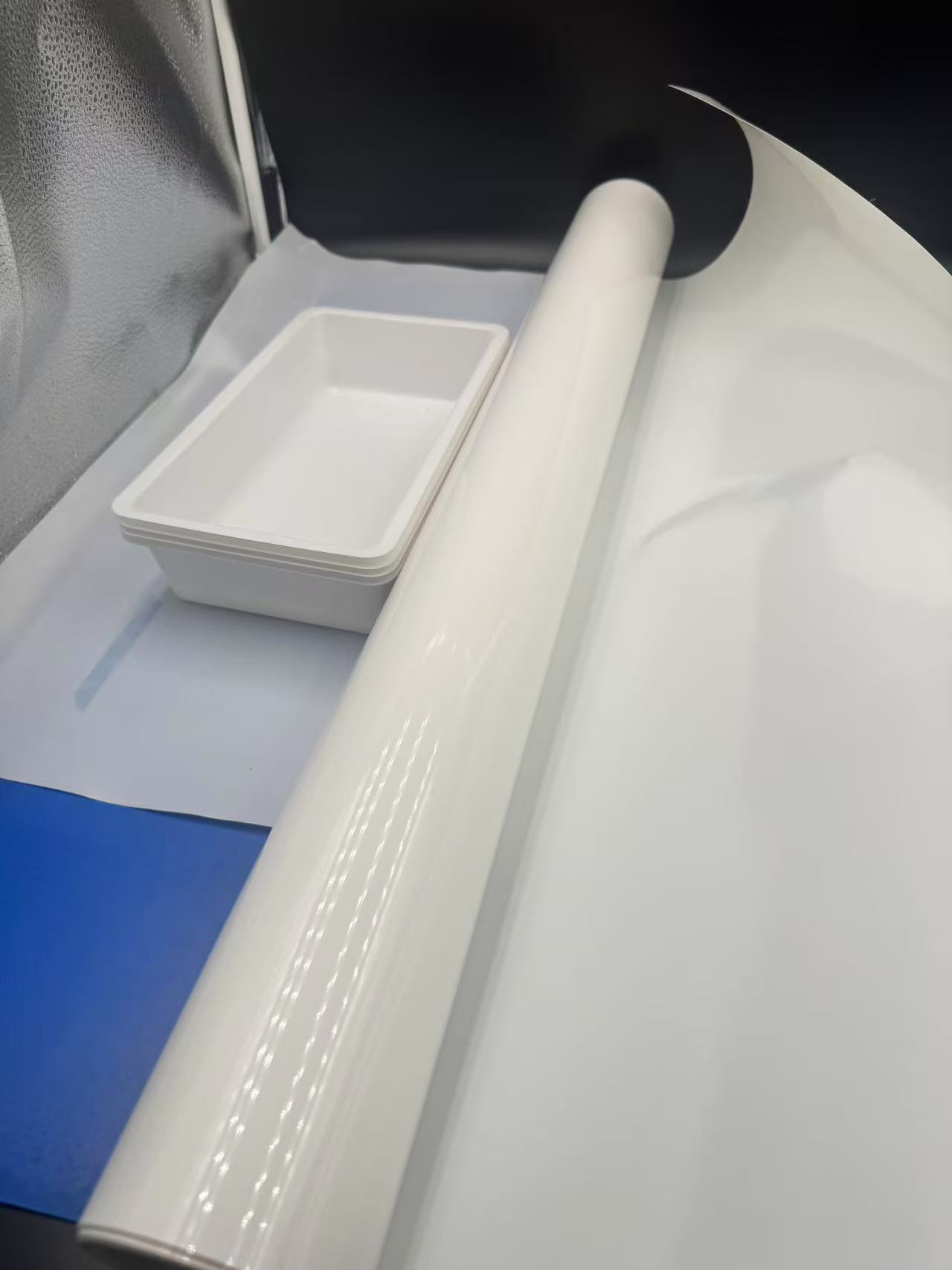 PVC film white packaging