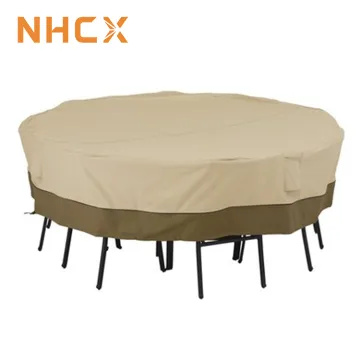 NHCX Outdoor Furniture Cover for Garden Patio Round Table and Chair Set