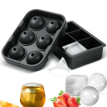 Silicone Ice Cube Tray Mold - Freezer Easy Release Ice Ball Molds