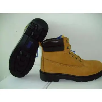 Men\'s Honey Buffalo Nubuck Leather Safety Shoes