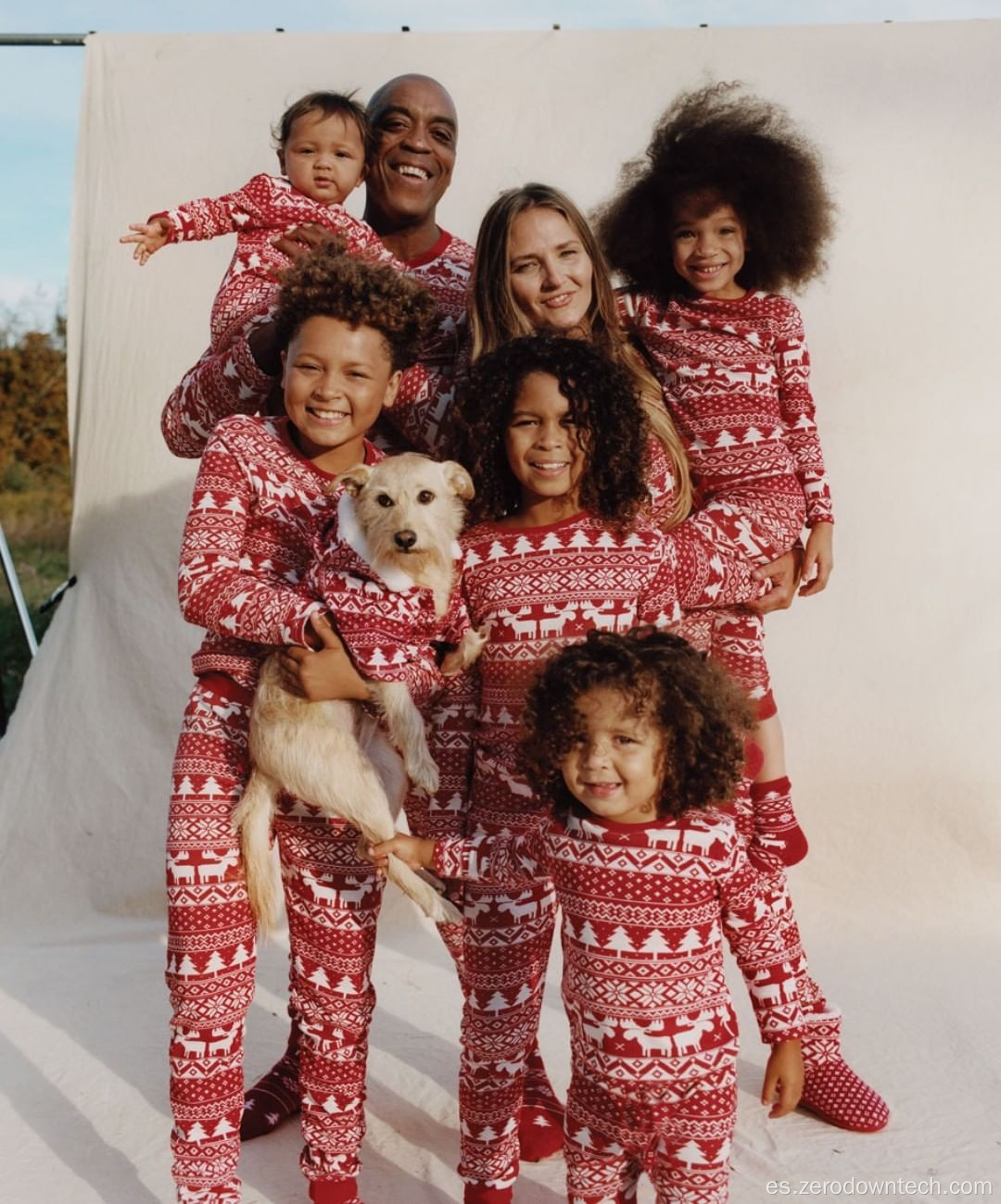 Canadá y pijamas navideños familiares a juego baratos