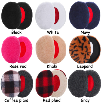 1Pair Bandless Ear Muffs Winter Thick Warm Fleece Ear Muffs Ear Covers Women Men Ourdoor Cold Weather Windproof Ear Warmer