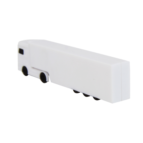 White Truck Usb Flash Drive with Customized Logo
