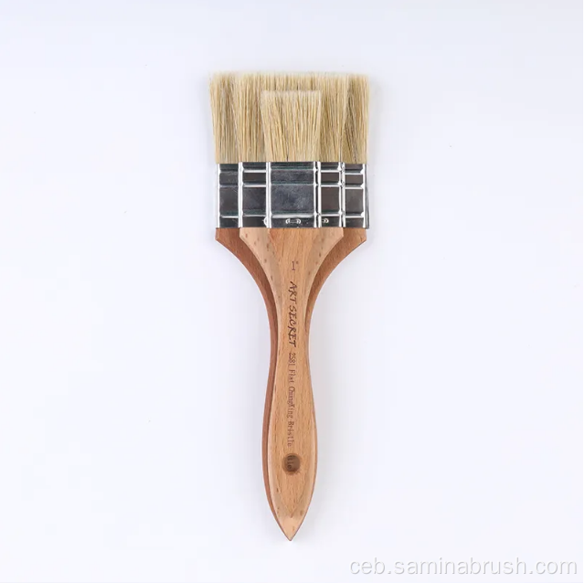 Eco-friendly nga patag nga bristle brush set