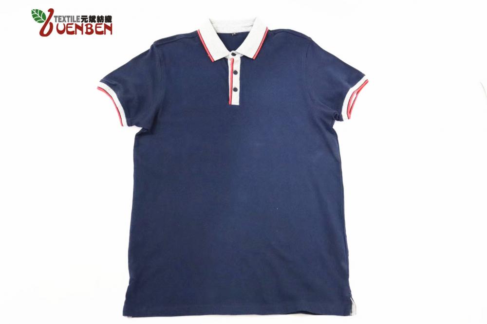 Polo Homme Solid PK Avec Bord-Côte Contrastant