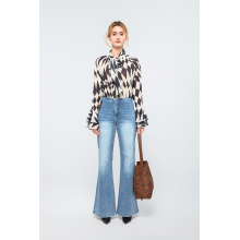Stylish Women's Irregular Pattern Blouse Shirts