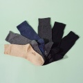 knitted 6 pairs elasic mens cotton crew socks