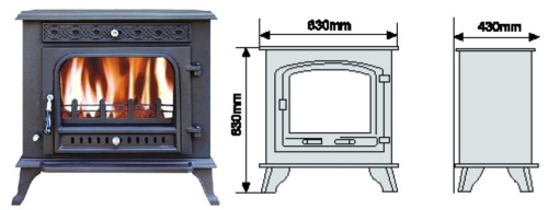 Cast Iron Stove (JA031)