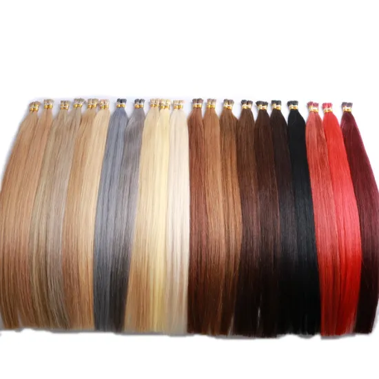 Healthy Italy Keratin Raw I Tip Hair Double Drawn Pre Bonded 22 Inch Remy Hair Russian Hair Extensions I Tip