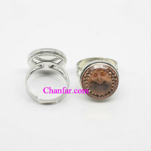 2014 newest design button charm ring jewelry