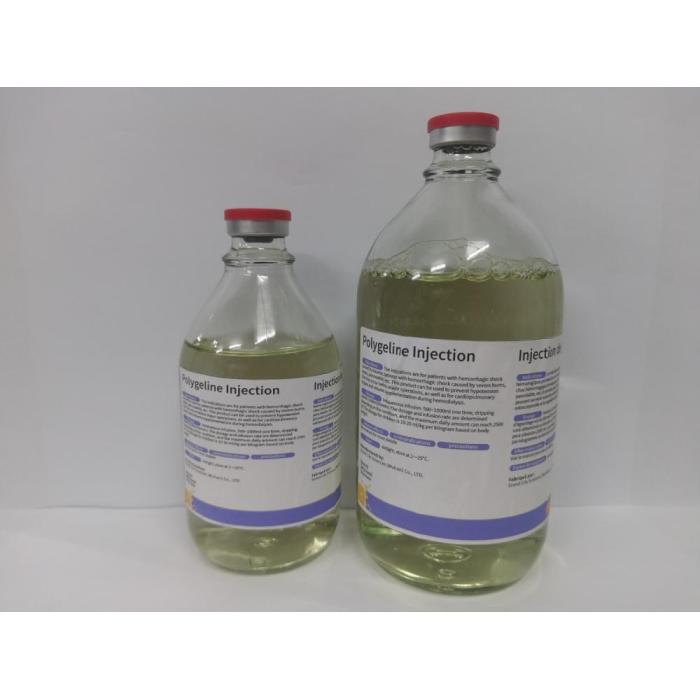 Suntikan polygeline 500ml: 3.2g-hemorrhagic shock