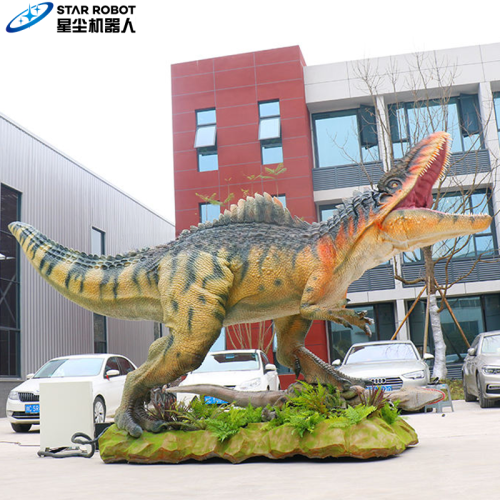 6m ukuran hidup giganotosaurus animatronic yang dapat disesuaikan
