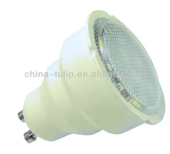 3W ce&rohs GU10 2835 smd led with white color plastic holder