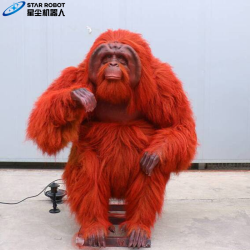 Model Ukuran Hidup Orangutan Animatronik