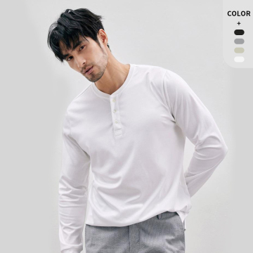 Waffle button Running long sleeve shirt