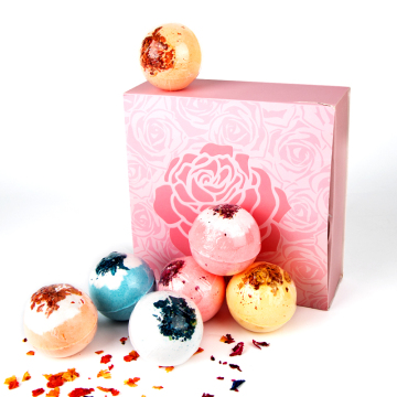 OEM Private Label Luxury Handmade Organic Vegan Fizzy Bath Bomb Gift Set