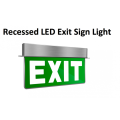 Recessed Exit Sign LED emergency light