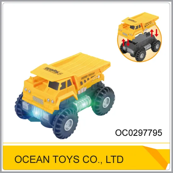 Bump and go electric toy assemble cheap plastic toy trucks OC0297795