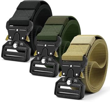In Stock VEKEDA Heavy-Duty Nylon Riggers Belt with Quick-Release Metal Buckle