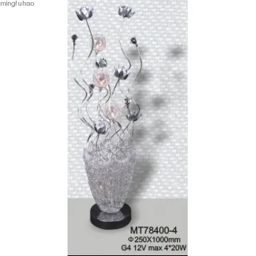 Night light silver vase novelty gify table lamp