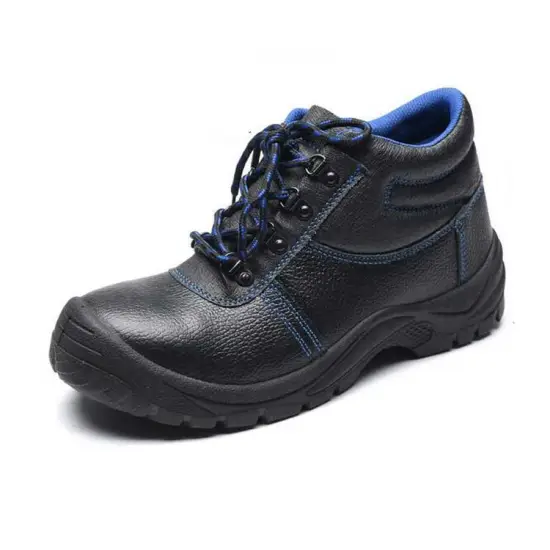 Pu injection 200j steel toe cap safety shoes for construction workers