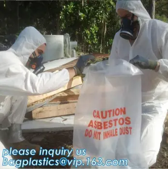 Asbestos Big Bag Bulk Skip Bag, ldpe asbestos waste bag 12'' x 20'',6mil thick, pp sling bag for Asbestos