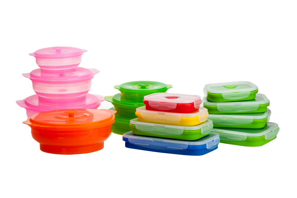 Eco-friendly Silicone Material Lunch Boxes