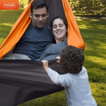 New Hot Sale 210T/70D Parachute Nylon Hammock with Mosquito Net for Outdoor Camping