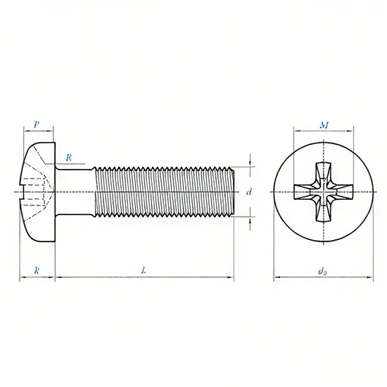 Stainless Steel Pan Head Machine Screw