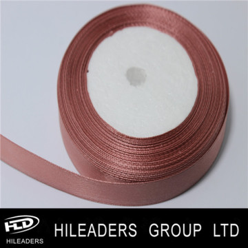 3/8 Inch Woven Side Decorative Polyester Satin Ribbon