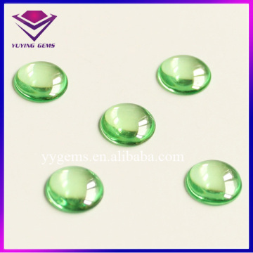 CZ Jewellery Wholesale 8MM Round Cabochon Apple Green Cubic Zirconia Gemstone