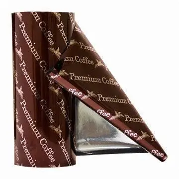 Food Roll Stock with customized size and printing, moisture and light barrier, metalized material