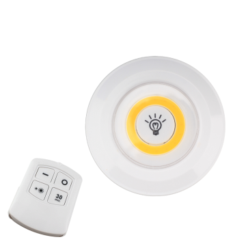 1+1 Wholesale Creative Circular ABS Cabinet LED Wall Light with Remote Control