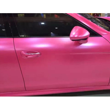satin metallic pink car vinyl wrap
