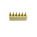 2.0 × 6.35 conector femenino de parche horizontal de una sola fila