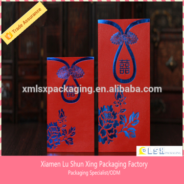 Full color printing custom chinese new year red envelope