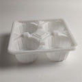 Top leader blanc PP matériaux Cupcake Trays