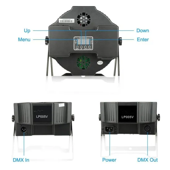 factory price dmx christmas lights LP005 ed par can light 18*1W rgb single color disco/dj BigDipper decorate led flat par