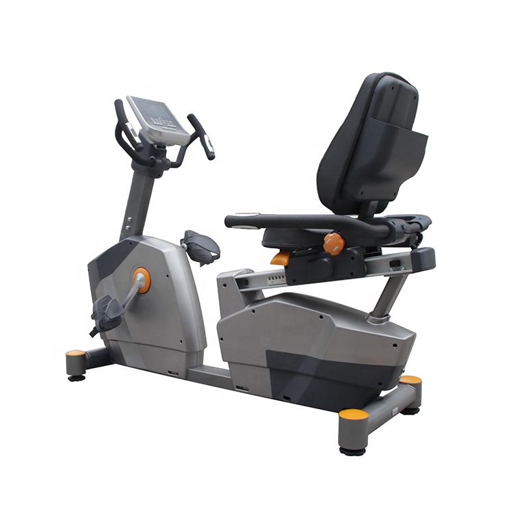 Inomhus gym magnetisk liggande cykel fitnesscykel