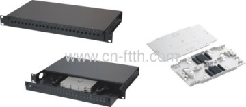 19 pulgadas Rack Mount fibra óptica Patch Panel