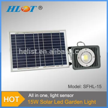 Aluminum IP67 Auto Sensing Cool White Solar LED Flood Light
