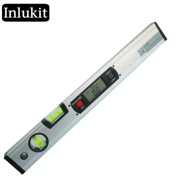 Level 4 x 90° Range Angle Finder: Protractor & Digital Spirit Level Inclinometer