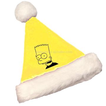 christmas yellow hat with Simpson face,about 5cm in the middle